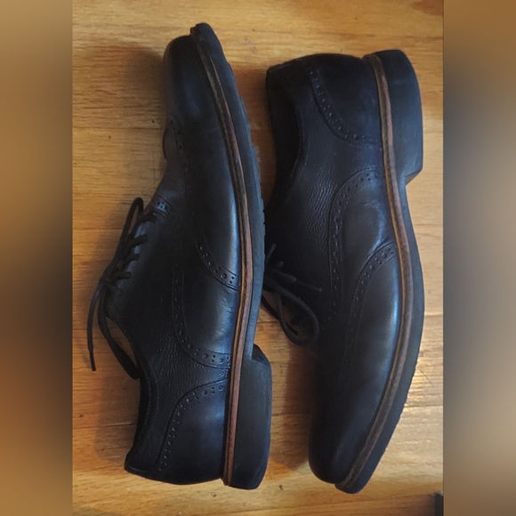 COLE HAAN C11233 MEN\'S BLACK LEATHER WINGTIP OXFORDS DRESS SHOES SIZE 13 M